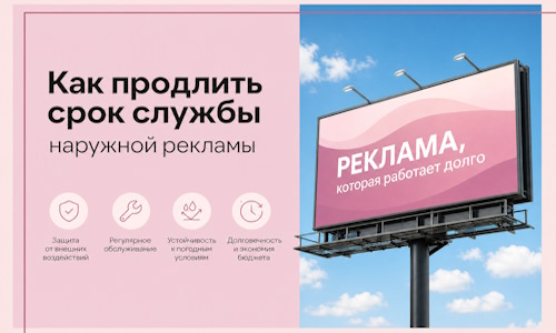 Как продлить срок службы наружной рекламы в Ижевске