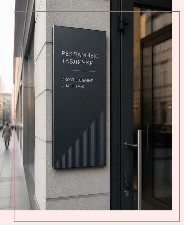 Рекламные таблички в Ижевске по цене от 4674 р. | Аванза-Жвс