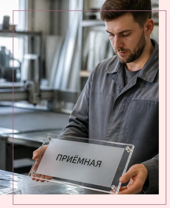 Таблички из оргстекла на заказ в Ижевске от 4051 р. | Аванза-Жвс