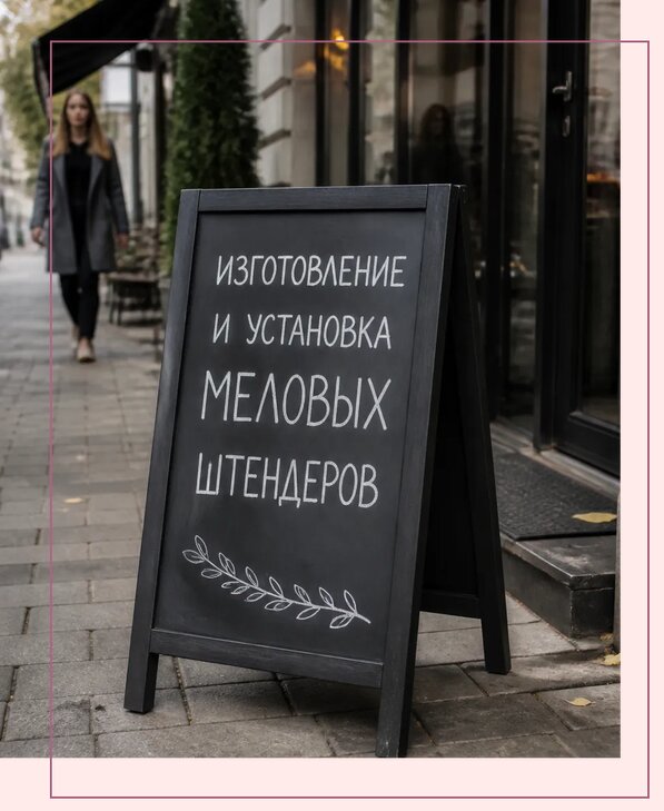 Меловые штендеры в Ижевске по цене от 6752 р. | Аванза-Жвс